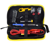 80W Soldering Iron Kit with Red Case Professional Grade Soldering Tool Set for Electronics and DIY Projects