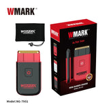 2024 New WMARK NG-7901 Ultra Thin Mini Stainless Steel Titanium Plated Two Blade Mesh Razor, Electric Men's Shaver