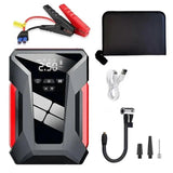 Car Power Supply & Tire Inflator 12V Car Starter & Air Pump Car Battery Jump Starter with Tire Inflation Simple Operate