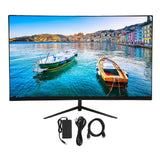 27 Inch Computer Monitor 1920x1080 75HZ Monitor with HD Multimedia Interface VGA DC Interface for Industrial Equipment 100?240V Black US Plug