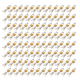 96PCS Mini Brass Padlock with Keys Locker Case Supply Travel Suitcase Luggage Case Padlock Simple Small Copper Lock