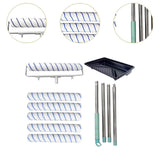 Painting Roller Kit Complete Painting Tool Set Rollers and Frame Paint Brush