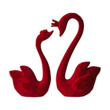 2Pcs Swan Statues Decorative Figurines for Anniversary Housewarming Festival