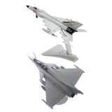 1/72 Dassault Rafale Plane + F-8 Fighter & Alloy Stand Diecast Aircraft