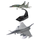 2x 1/72 Dassault Rafale Plane Fighter & 1/100 MIG-29 Diecast Aircraft