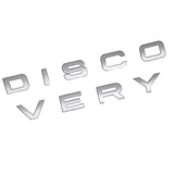 2025 Latest Model 3D Matte Slive Letter DISCOVERY Car Rear Front Badge Emblem