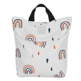 Baby Cloth Diaper Bag Waterproof DoubleLayer Pocket Fashionable Baby Outing Storage Bag