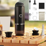 (Red) Portable Rechargeable Espresso Device Electric Selfheating, High Pressure Extraction Suitable for Office Hiking Camping  Red