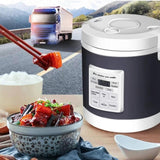 1.6L Capacity Car and Home Rice Cooker Small Fast Heating Lunch Box Suitable for Family Meals and Outdoor Adventures