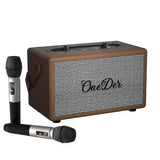 Oneder D7 Bluetooth Speaker Outdoor Karaoke Wireless Speakers With Two Mic