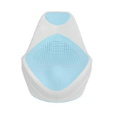 Foldable Soft TPE Baby Bath Support Safe PP Ergonomic Round Hole Hollow Infant Bathtub Holder Rack Blue