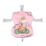 Soft Baby Bath Support Cushion Pad Cute Cartoon Pattern Breathable Newborn Bathtub Floating Pillow Mat Pink