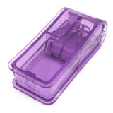 Tablet Cutter with Stainless Steel Blades and Blade Guard for Small Large Tablet Vitamins Purple