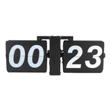 Automatic Flip Clock Minimalist Retro Mechanical Digital Flip Down Clock for Office School Hotel Home 24 Hours