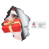 Christmas Fridge Magnets Waterproof 3D Hole Effect Refrigerator Magnet Sticker For Lockers CT118