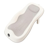 Reclining Baby Bath Seat with Thermometer Foldable Infant Rinse Clean Support Anti Slip Solid Construction