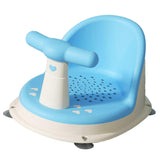 Baby Bath Seat Adjustable Ergonomic Prevent Slip Infant Bathtub Seat Bath Chair with Strong Suction Cups Sky Blue