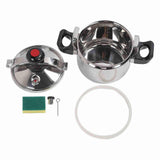 Stainless Steel Pressure Cooker Anti Explosion Large Capacity Commercial Stovetop Induction Compatible Pressure Pot for Cooking 7L
