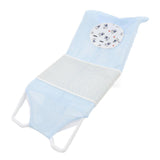Baby Mesh Bath Cushion Pad Cute Cartoon Safe Ergonomic Newborn Bathtub Support Net Mat for Home Skyblue