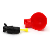 6pcs Chicken Quail Nipple Water Drinker Bowl Bird Drinking Fountains Drinker Cups for Chicken Flock Automatic Poultry Supplies