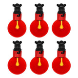 6pcs Chicken Quail Nipple Water Drinker Bowl Bird Drinking Fountains Drinker Cups for Chicken Flock Automatic Poultry Supplies