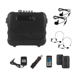 Portable Karaoke Speaker with 2 Lavalier Microphones for Adults Outdoor