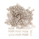 108 Pcs Wooden Cutout Letter Piece Bad Mood Vent Spoof Funny Creative Gifts for Office Home Gift to Friend