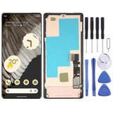 For Google Pixel 7 Pro GV4BC GE2AE COMPATIBLE AMOLED LCD Screen Digitizer Full Assembly with Frame (Black)