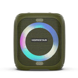 (Green) HOPESTAR Party100 Bluetooth 5.0 Portable Waterproof Wireless Bluetooth Speaker with Mobile Charging Function