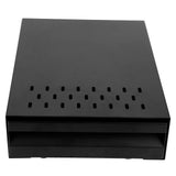 Drawer Style Coffee Knock Box Stainless Steel Coffee Grounds Container for Bar CounterGreen Rod Black Box