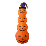 Inflatable Pumpkins Lighted Up Stacked Blow Up Pumpkins for Indoor Outdoor Yard Decoration 7.87ft High