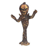 Scary Resin Pumpkin Head Light Ornament Halloween Home Decoration Halloween Sculpture Ornaments#A