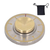 Dial Rotating Top Toy Stainless Steel Dial Fingertip Top Rotating Anti Stress Metal Decompression Toy for All Ages