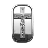 Metal Cross Slider Toy Push Portable Decompression Zinc Alloy Slider Toy for School Travel Black