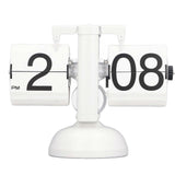 Digital Flip Down Clock Battery Powered Internal Gear Operated Clock Mechanical Automatic Page Turning Clock for Home Decor