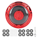 Glow in Dark Night Fingertip Rotating Toy Alloy Ergonomic ADHD Rotation Toy with Violet Light Red