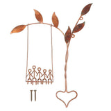 Love Swing Sculpture Metal Decorative Stress Relief Handcrafted Wall Swing Sculpture Ornament for Bedroom Living Room