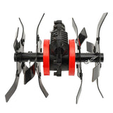 Cultivator Tool Wheel 2 in 1 Multipurpose Lawn Mower Parts Electric Tiller Wheel for Mowing and Loosening 28mm 9 Teeth
