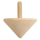 Wooden Top Craft Toy Rotating Wood Top Craft Gyroscopes Toy Gifts for DIY Kids Children Type A