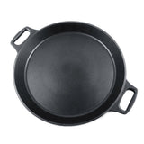 Dual Handle Frying Pan Aluminum Alloy Nonstick Universal Cooking Skillet Cookware for Indoor Outdoor Cooking Camping Grilling Stovetop 40cm/15.7in