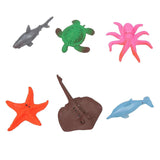 6PCS Water Growing Toys Simulated Expandable Oceanic Animals Educational Toy for Toddlers Children Boys Girls