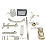 Black and White Screen Indoor Outdoor Thermometer Hygrometer Weather Forecast Wind Speed Gauge