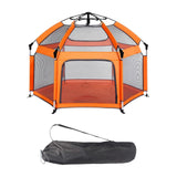(orange) Portable Playpen for Babies Sturdy Child Beach Playpen for Outdoor Home orange