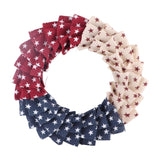 4th of July Patriotic Wreath Front Door Independence Day American Flag Decor 45cm