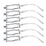 6PCS Emergency Snow Chain Anti Slip Car Steel Wheel Tire Chain for Ice Muddy Sand Road