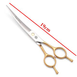 7.0" Professional Pet Grooming Scissors 440C Japan Dogs Cats Hair Scissors Thinning Cutting Shears Hair Trimming Tools Z3097