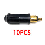 10PCS DIY European Cigarette Lighter Adapter Connector Male Socket DIN Hella Powerlet Plug for BWM Motorcycle