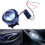 DIY LED Headlight Dynamic Devil Car Headlights with Remote Control Demon Eye Front Lamp for Auto Motorcycle Vehicle SUV