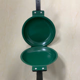 1pc Steel Double Pan, The Perfect Pancake Maker, Nonstick Easy To Flip Pan, Double Sided Frying Pan For Fluffy Pancakes