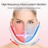 15 Gears EMS Face Lifting hine Microcurrent Double Chin Remover Facial Massager Vibration Slimming Firming V-Face Lift Device